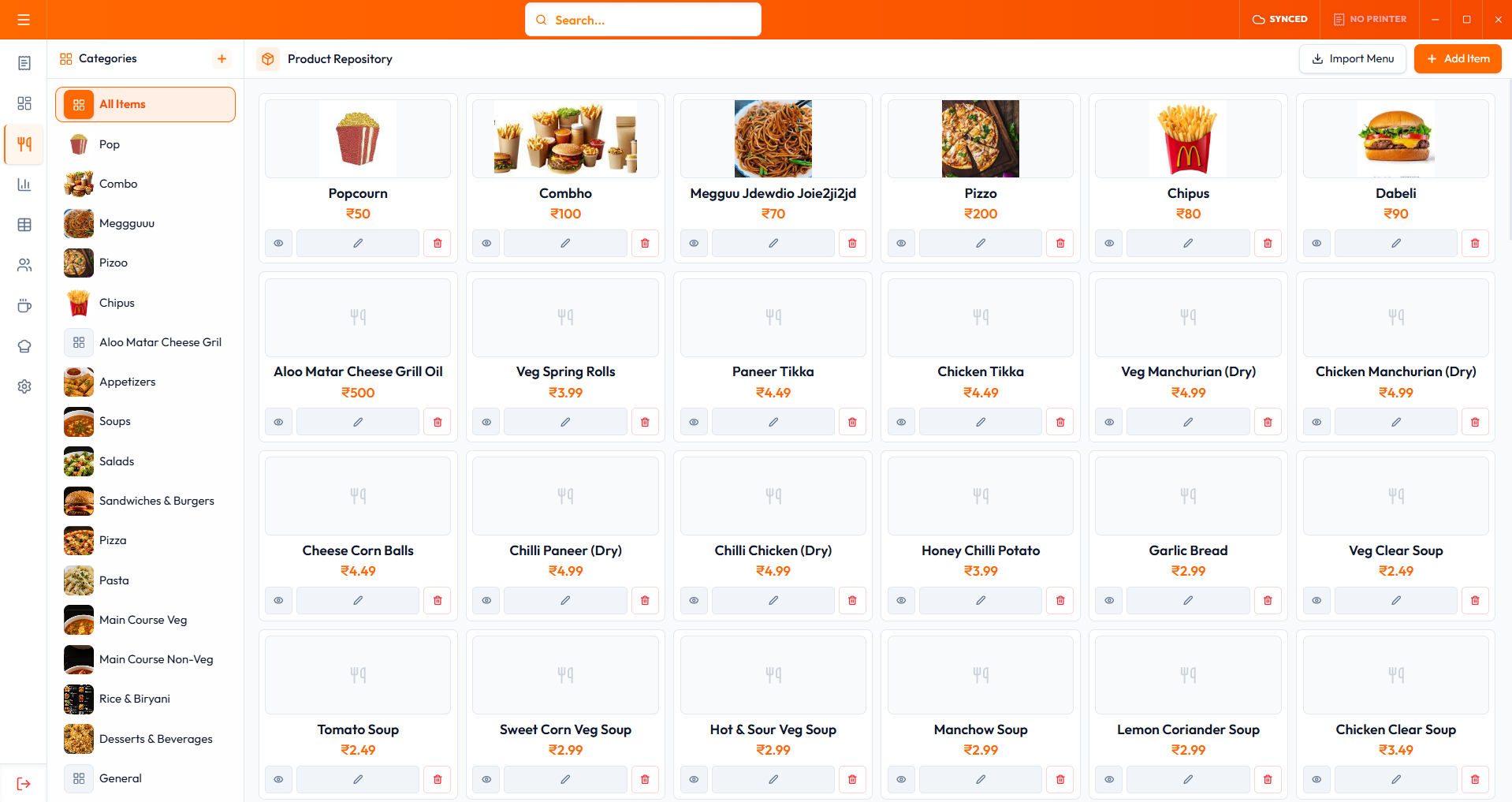 FoodWalaPOS Captain & Floor Management Dashboard Screenshot
